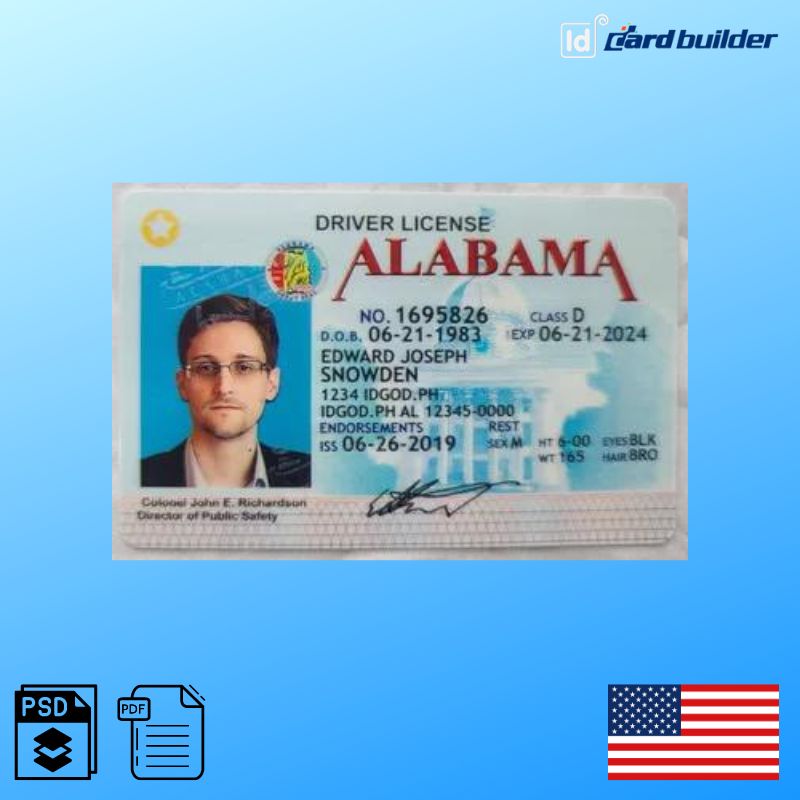 Alabama Fake Id Templates