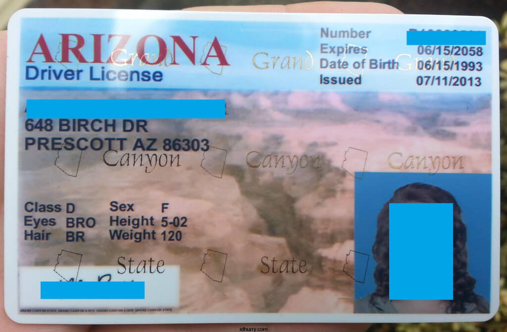 Arizona Scannable fake id