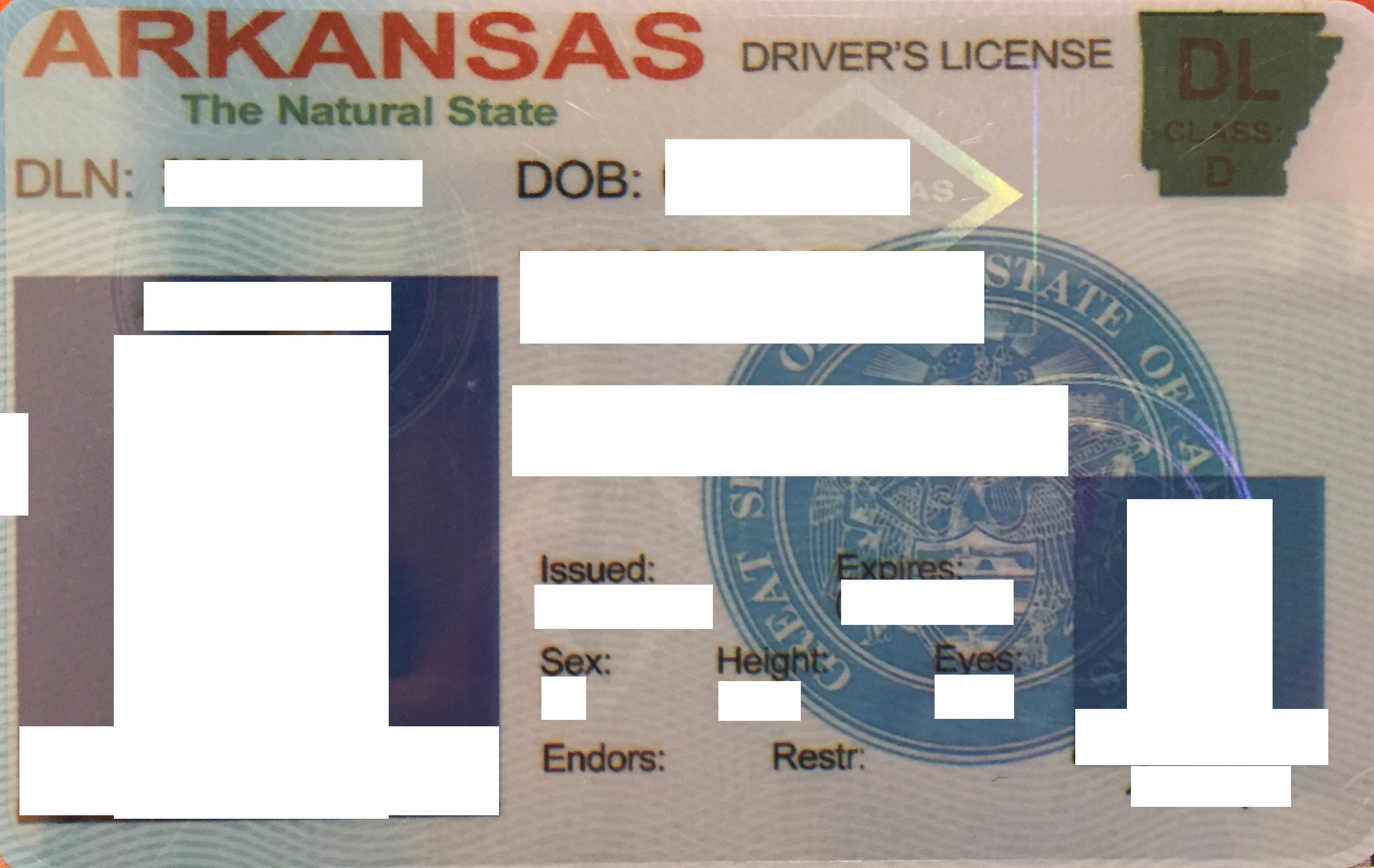 Arkansas Fake Id Front And Back