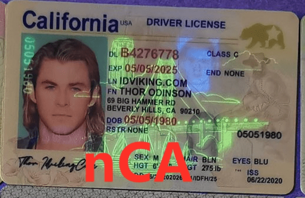 California Scannable fake id