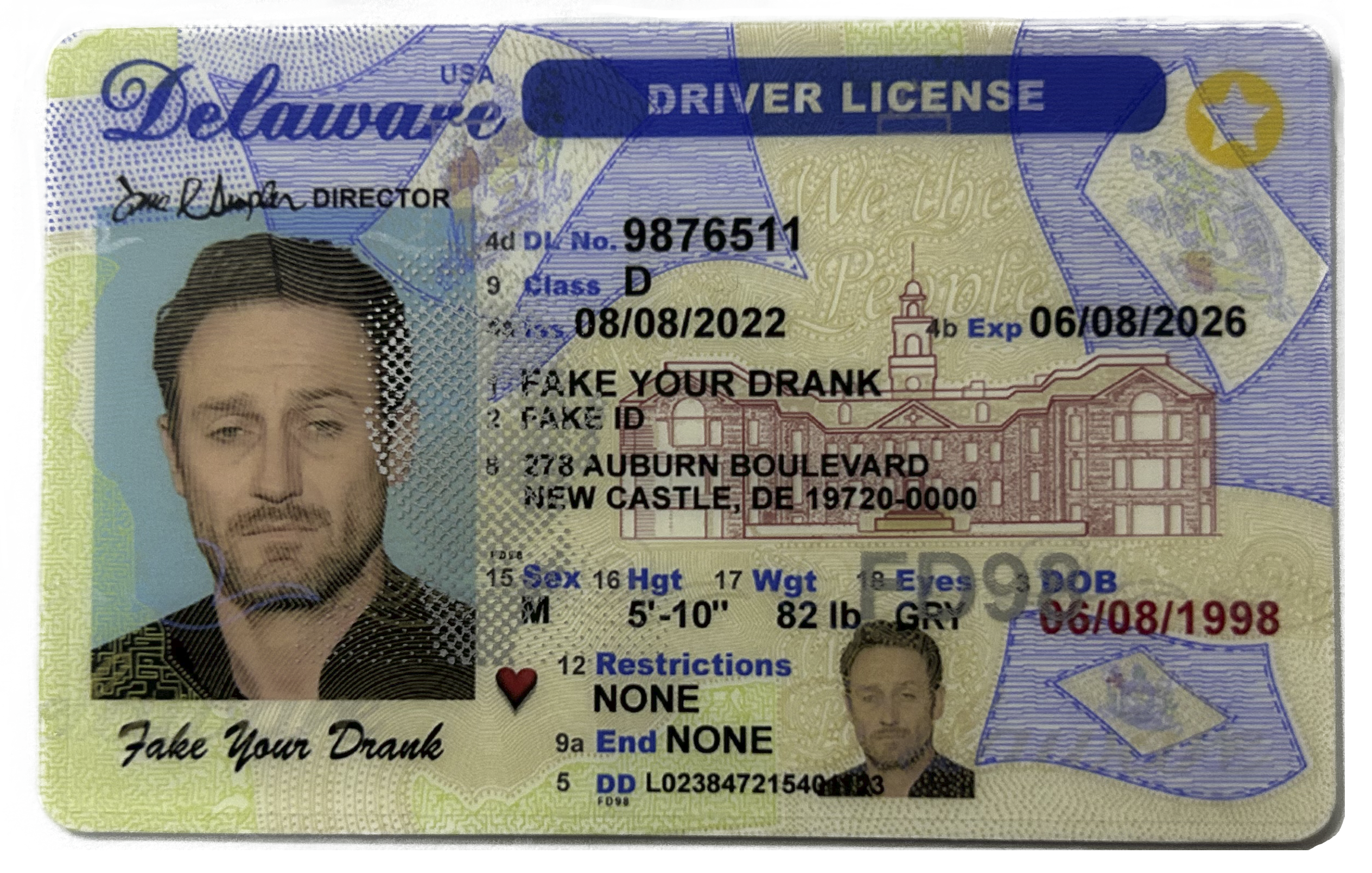 Delaware Fake Id Front And Back