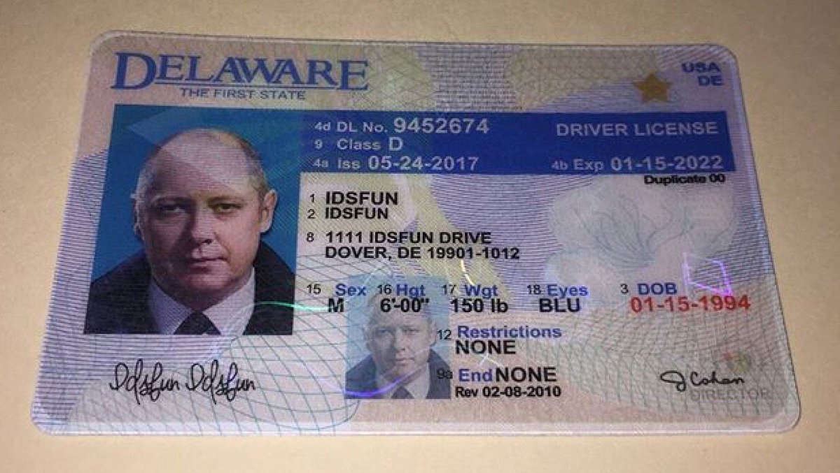 Delaware Scannable fake id