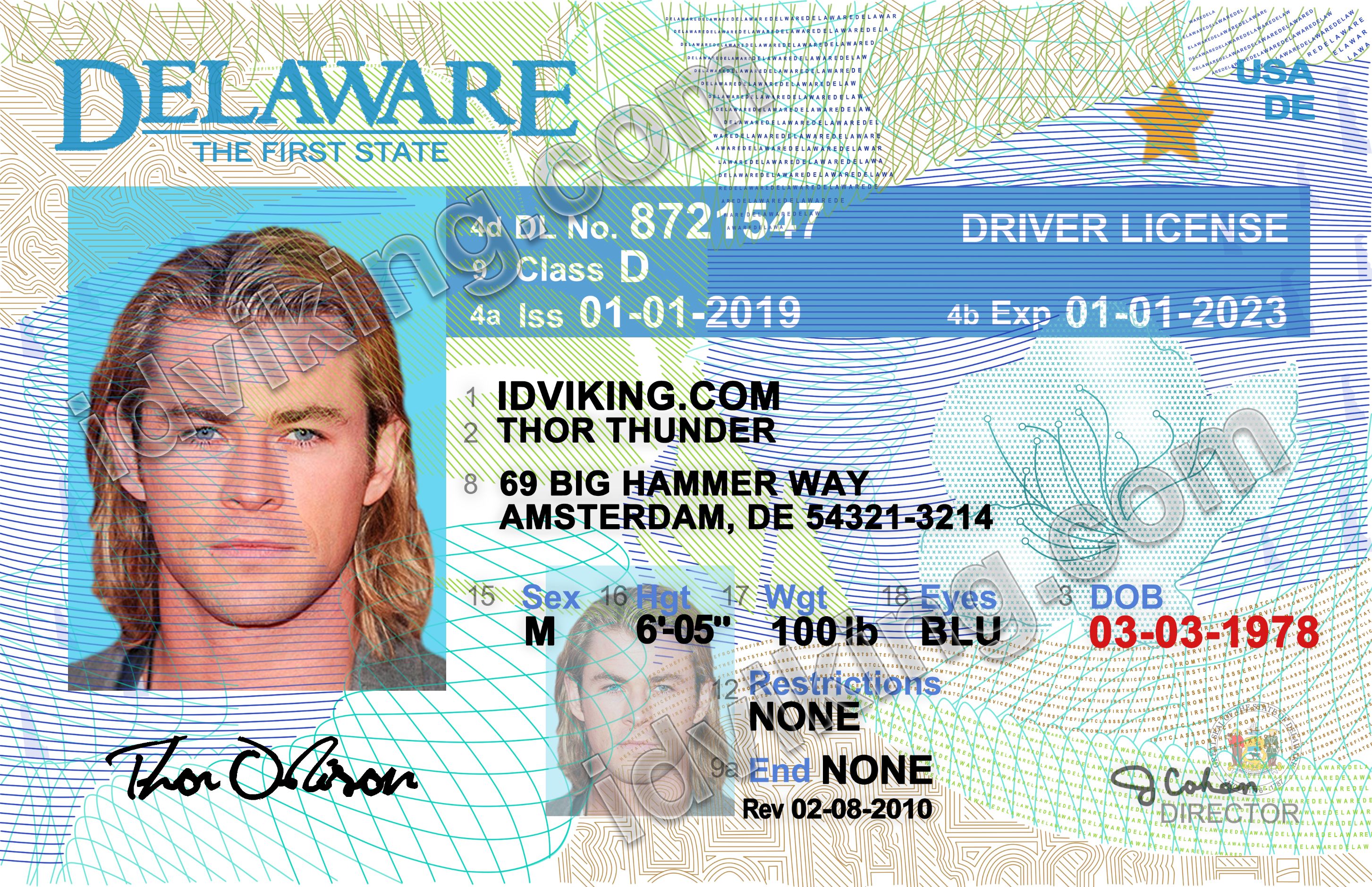 Delaware Scannable fake id