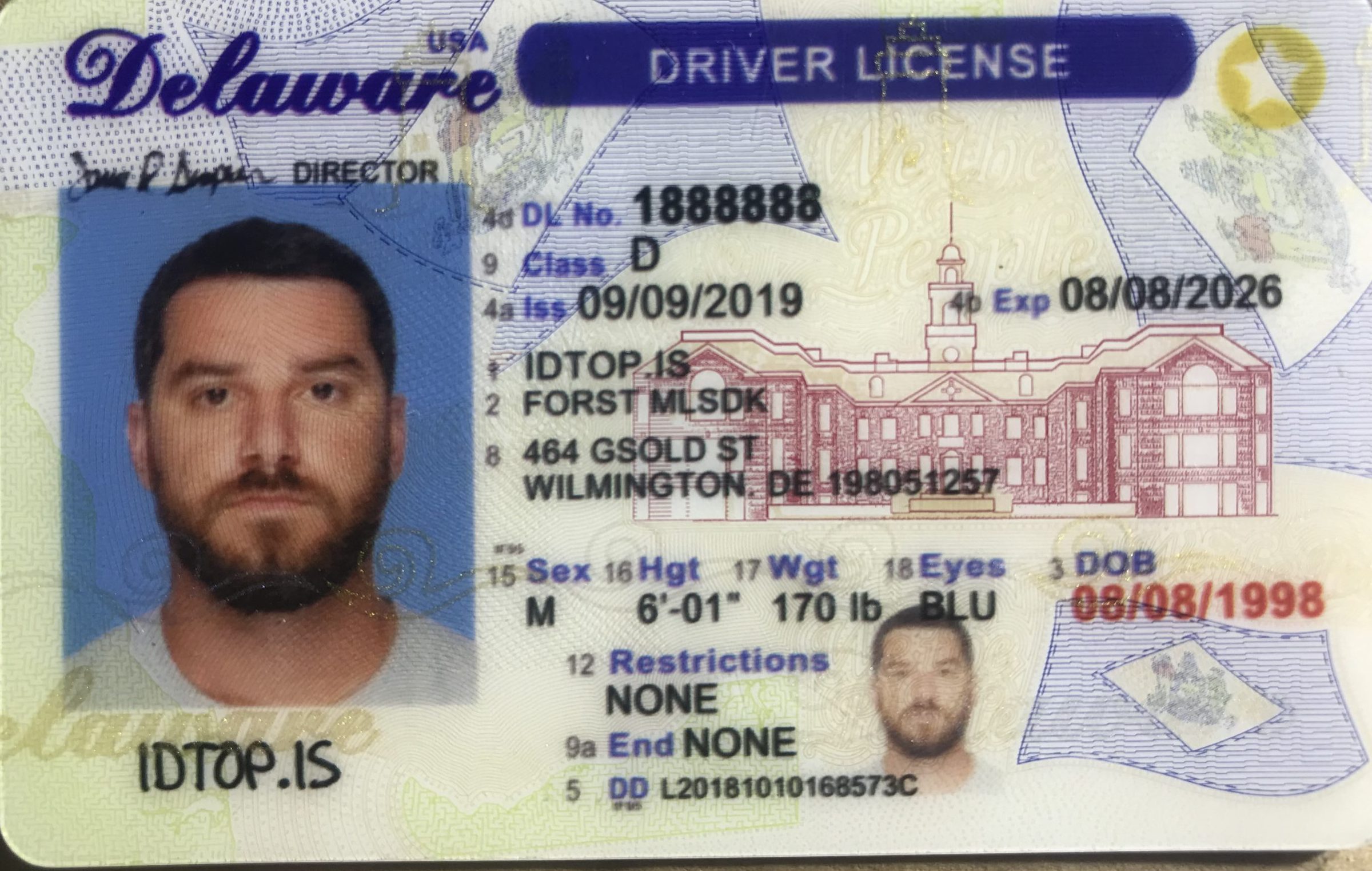 Delaware Scannable fake id