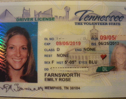 editable tennessee fake id template