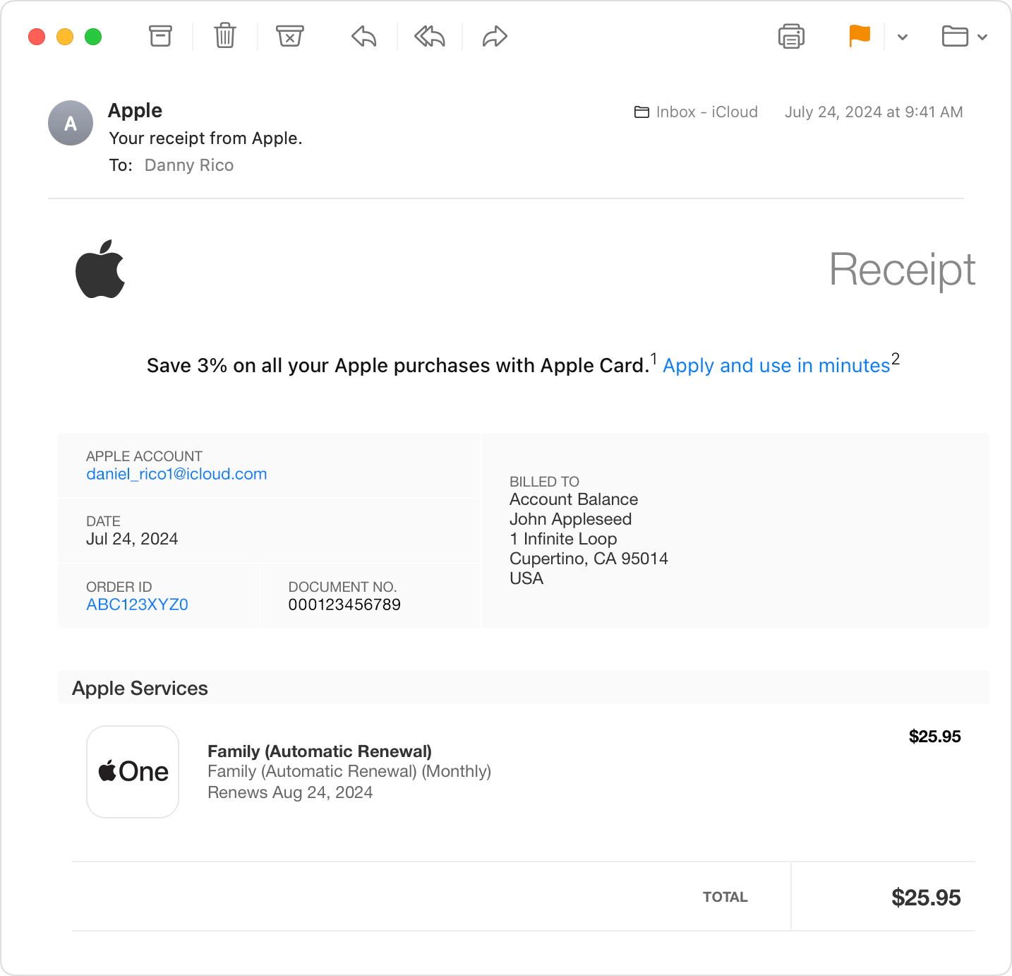 fake address for apple id us