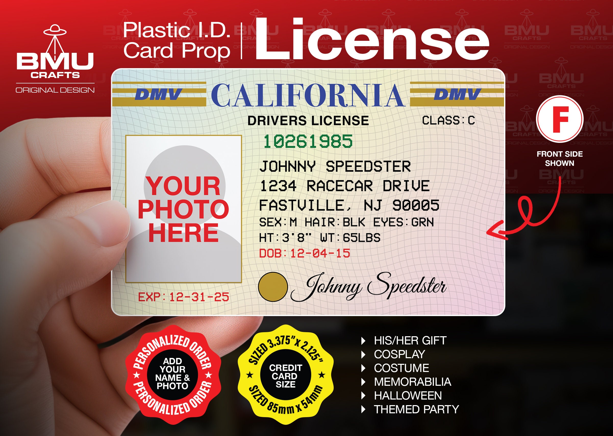 fake california id template