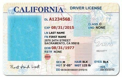 fake california id template