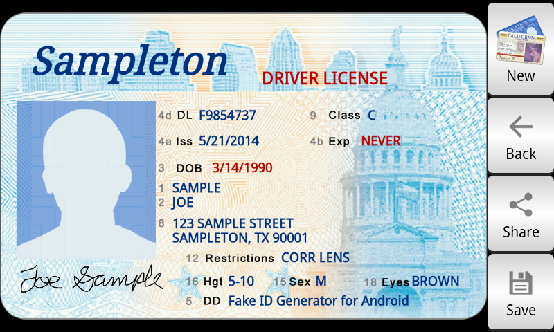 Fake Id Card Templates