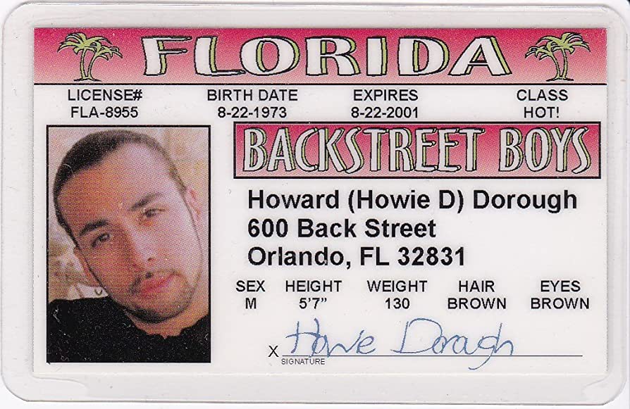 fake id front and back