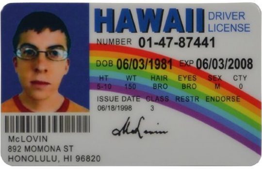 fake id.