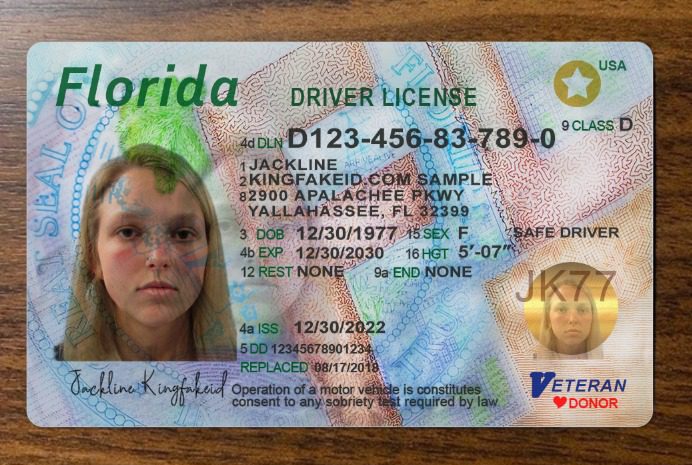 Florida Scannable fake id