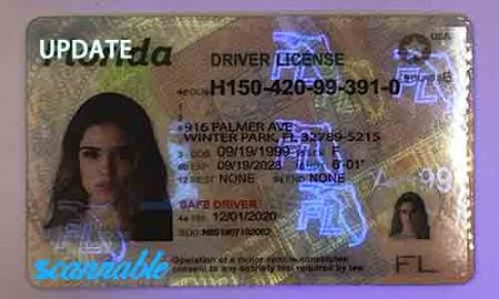 Florida Scannable fake id