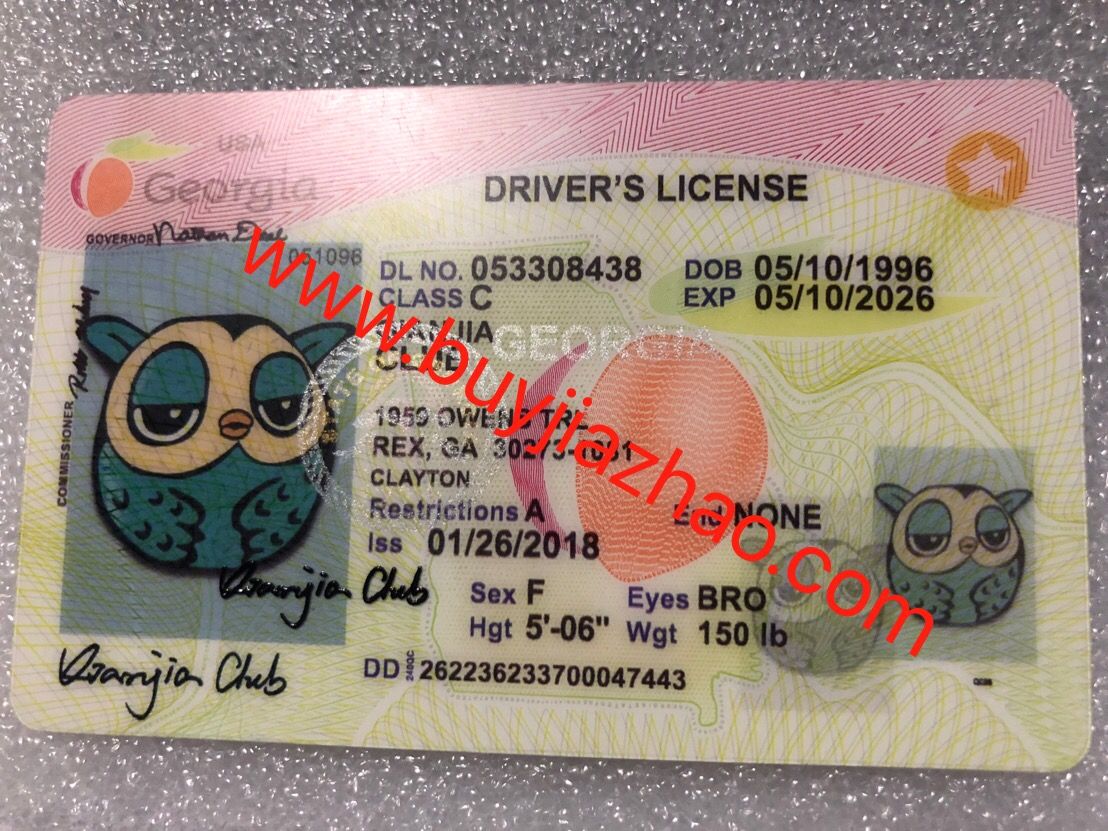 Georgia Scannable fake id