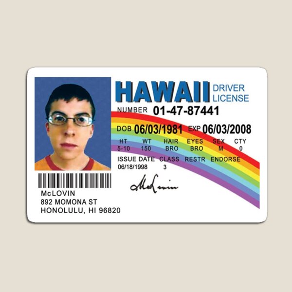 Hawaii Fake Id Front And Back