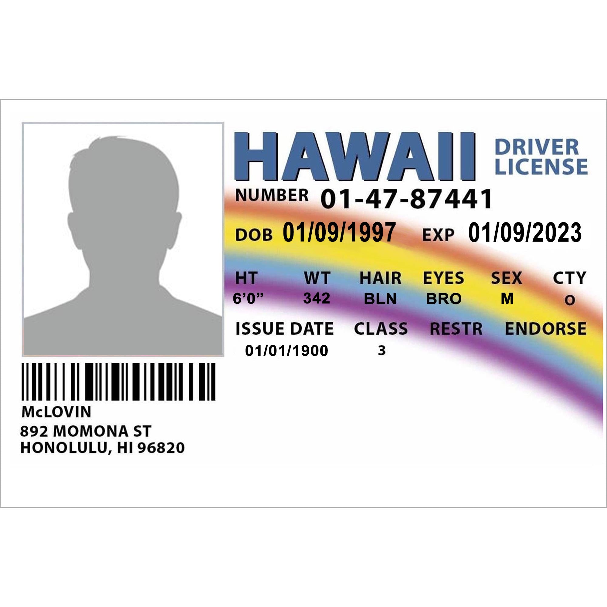 Hawaii Fake Id Generator