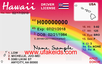 Hawaii Fake Id Maker