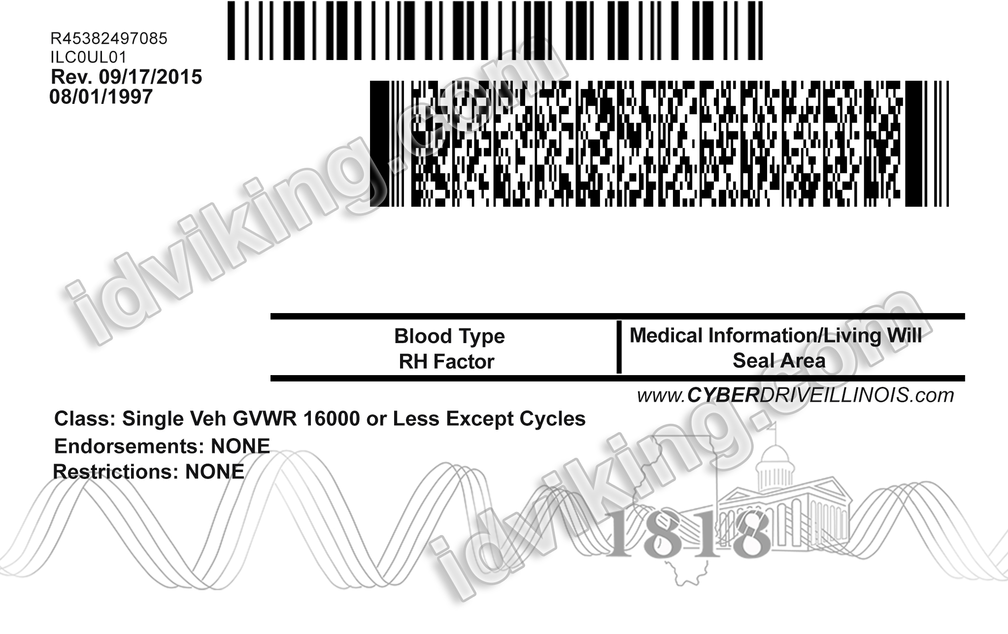 Illinois Fake Id Templates