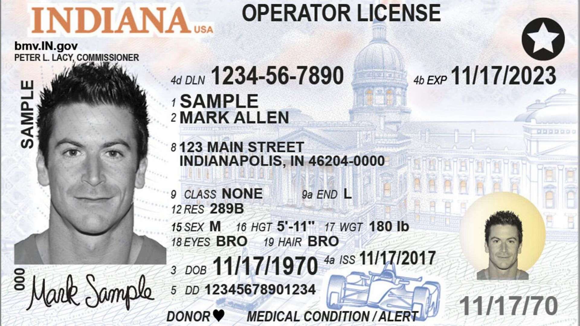 Indiana Fake Id Front And Back