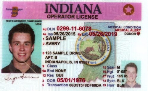 indiana fake id