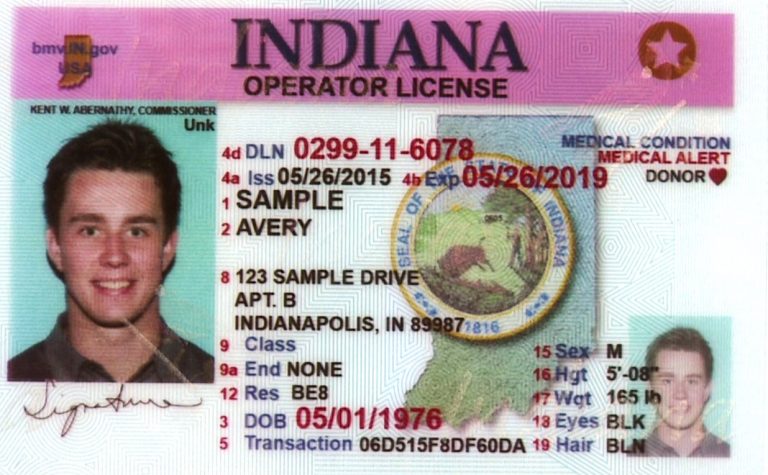 indiana fake id