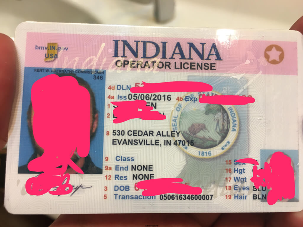 Indiana Scannable fake id