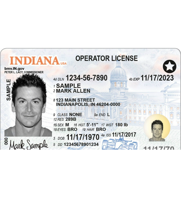 Indiana Scannable fake id