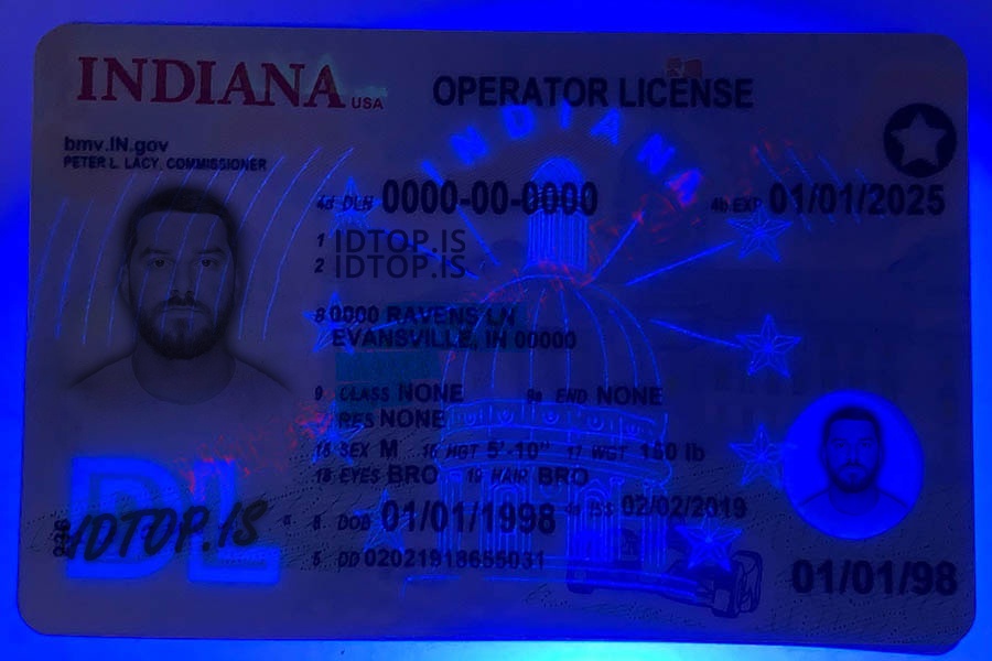 Indiana Scannable fake id