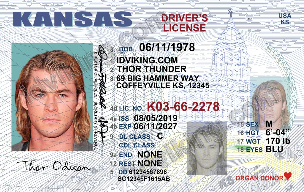 Kansas Fake Id Front And Back