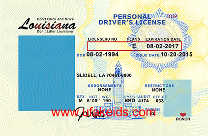 Louisiana Scannable fake id