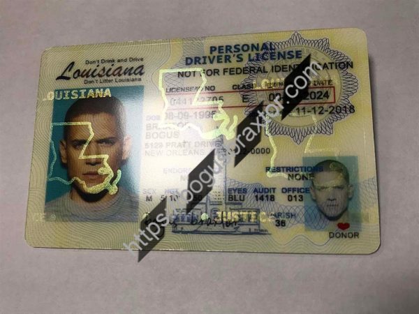 Louisiana Scannable fake id