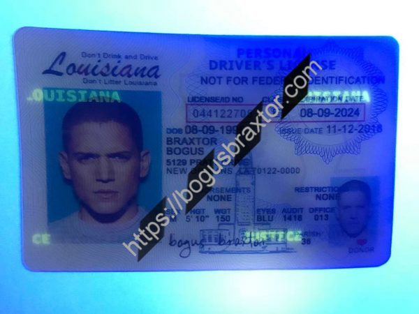 Louisiana Scannable fake id