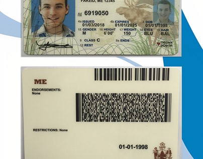 Maine Fake Id Templates