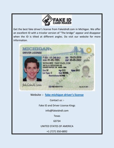 Michigan Fake Id Website