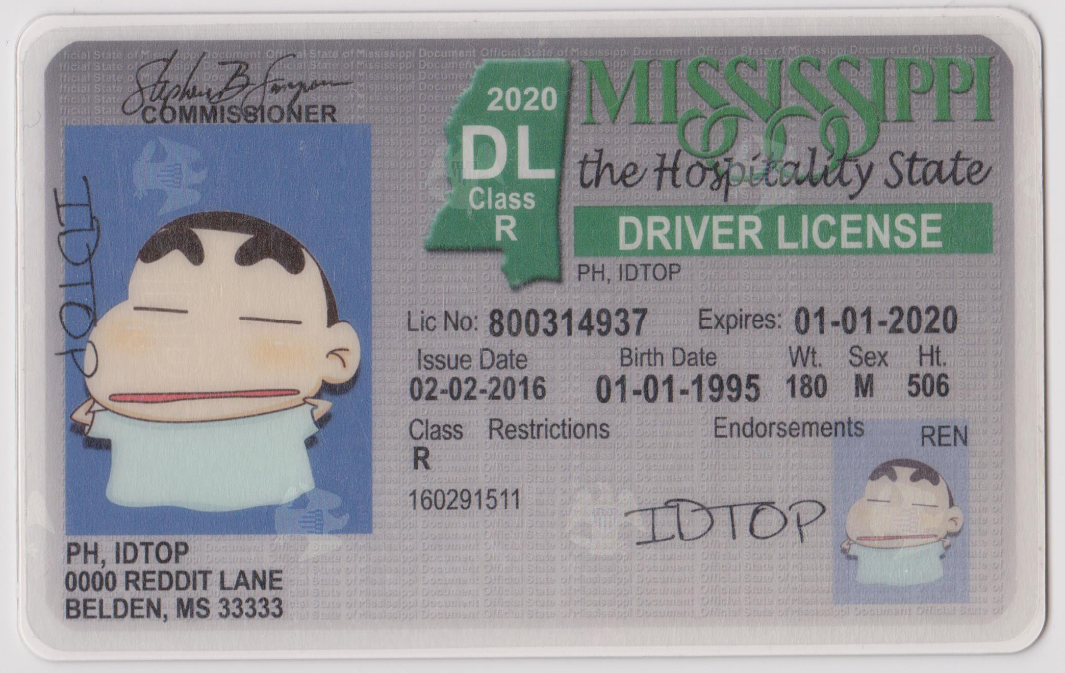 Mississippi Scannable fake id