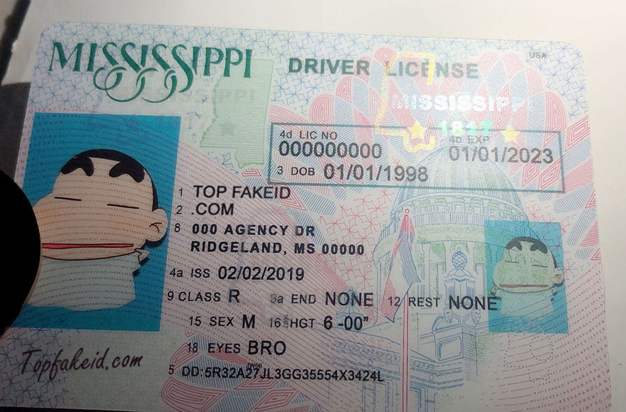 Mississippi Scannable fake id