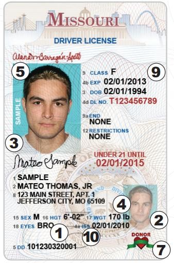 Missouri Fake Id Front And Back