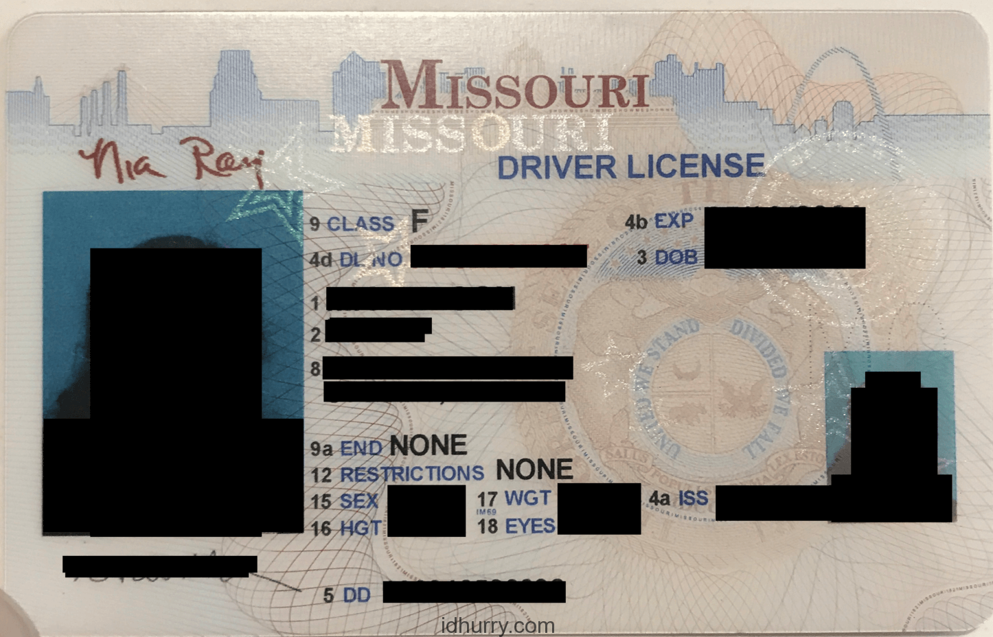 missouri fake id