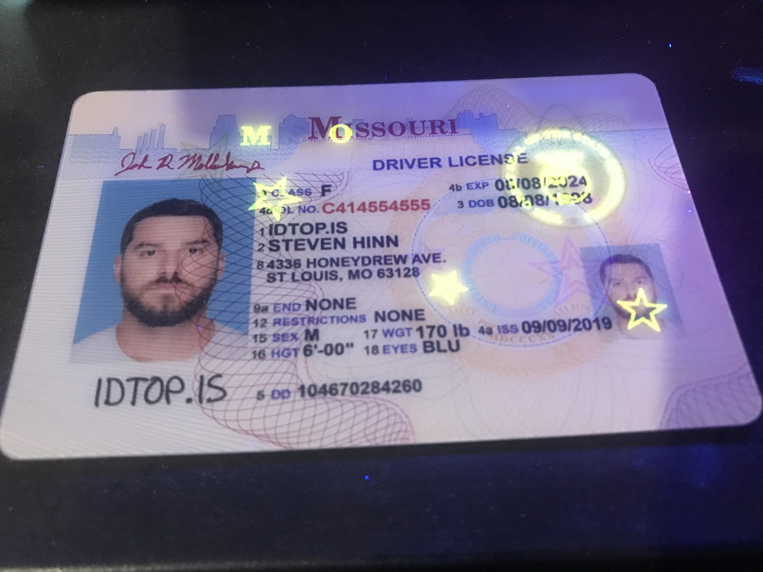 Missouri Scannable fake id