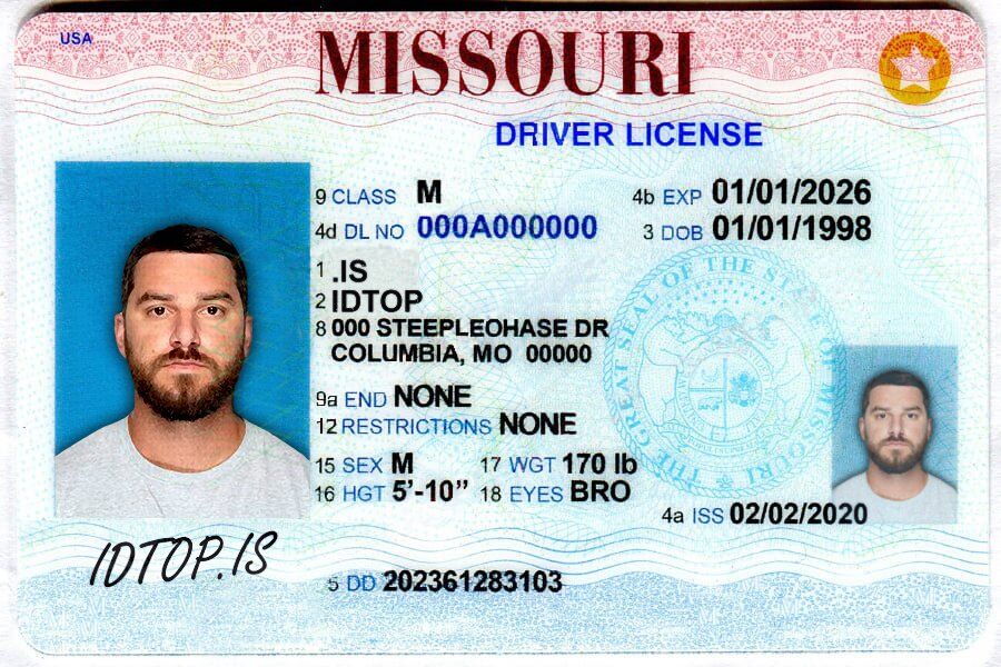 Missouri Scannable fake id