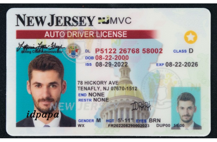 New Jersey Fake Id Front And Back