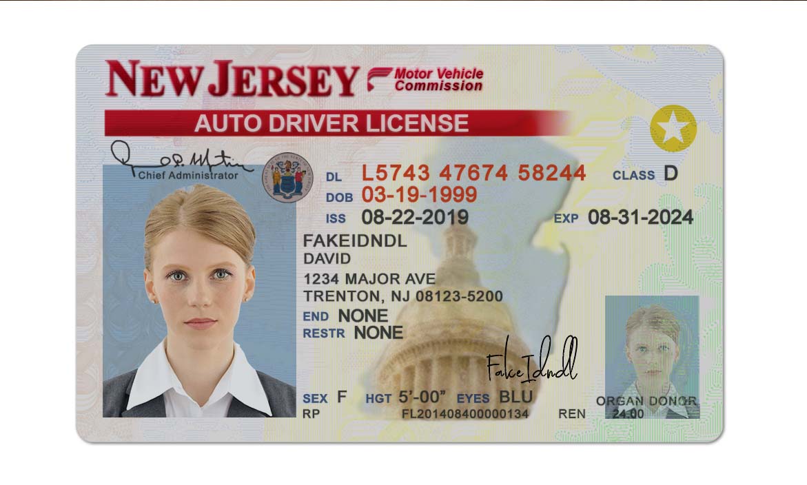 New Jersey fake id