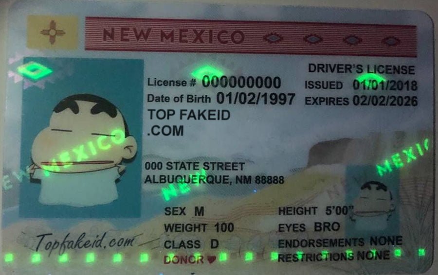 New Mexico Fake Id Templates