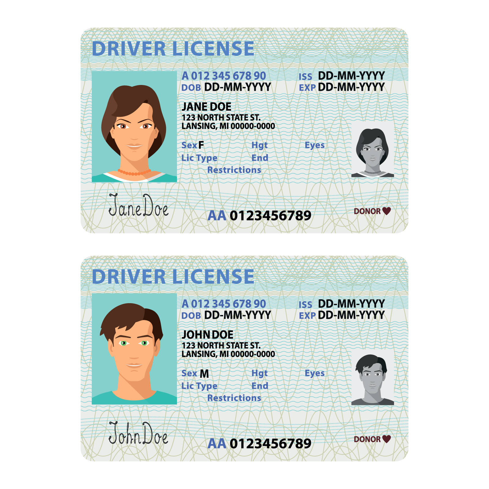 North Carolina Fake Id Templates