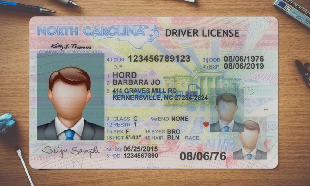 North Carolina Fake Id Templates