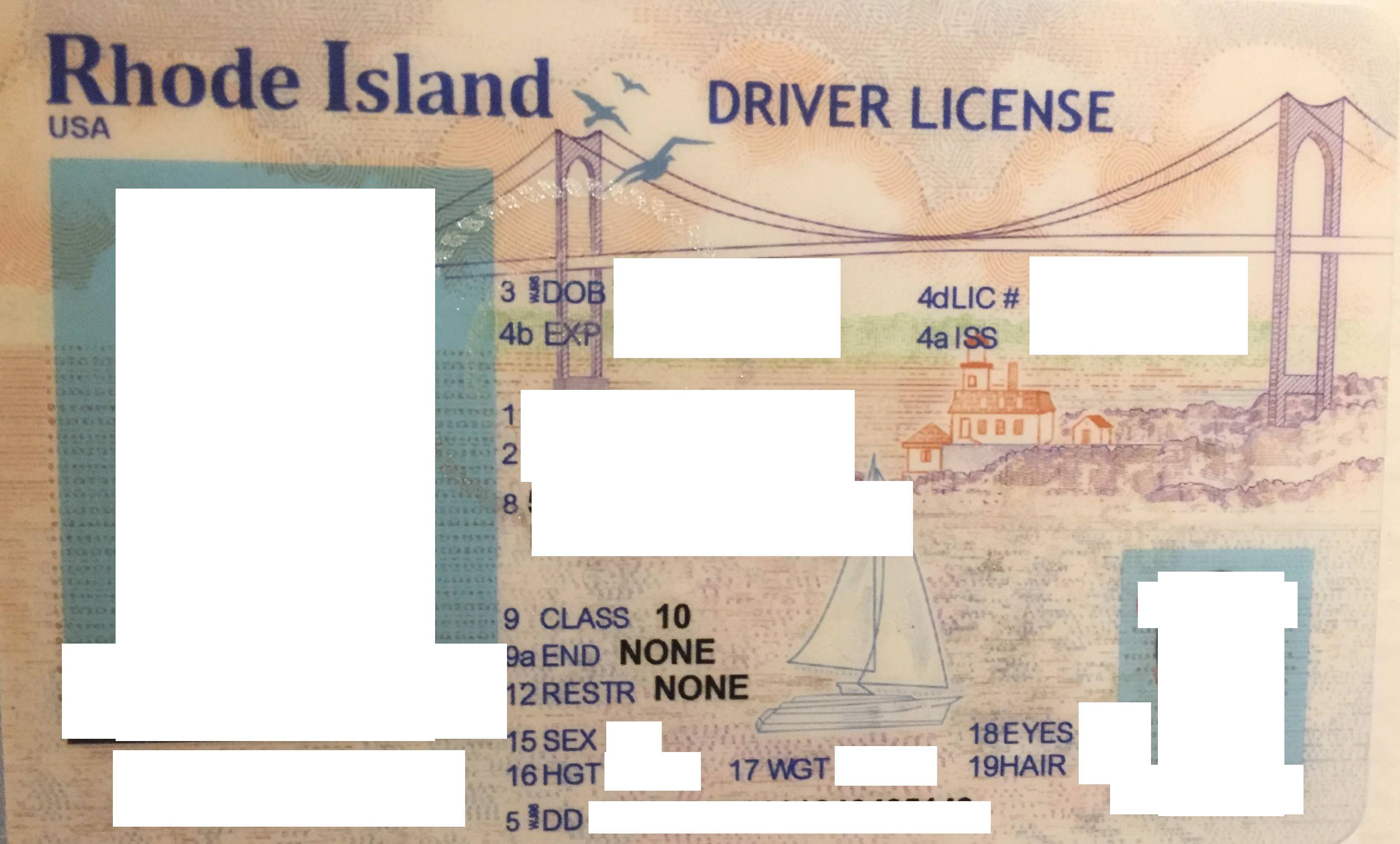 Rhode Island fake id