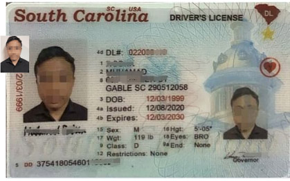 South Carolina fake id
