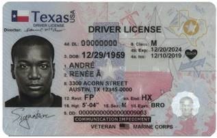 Texas fake id