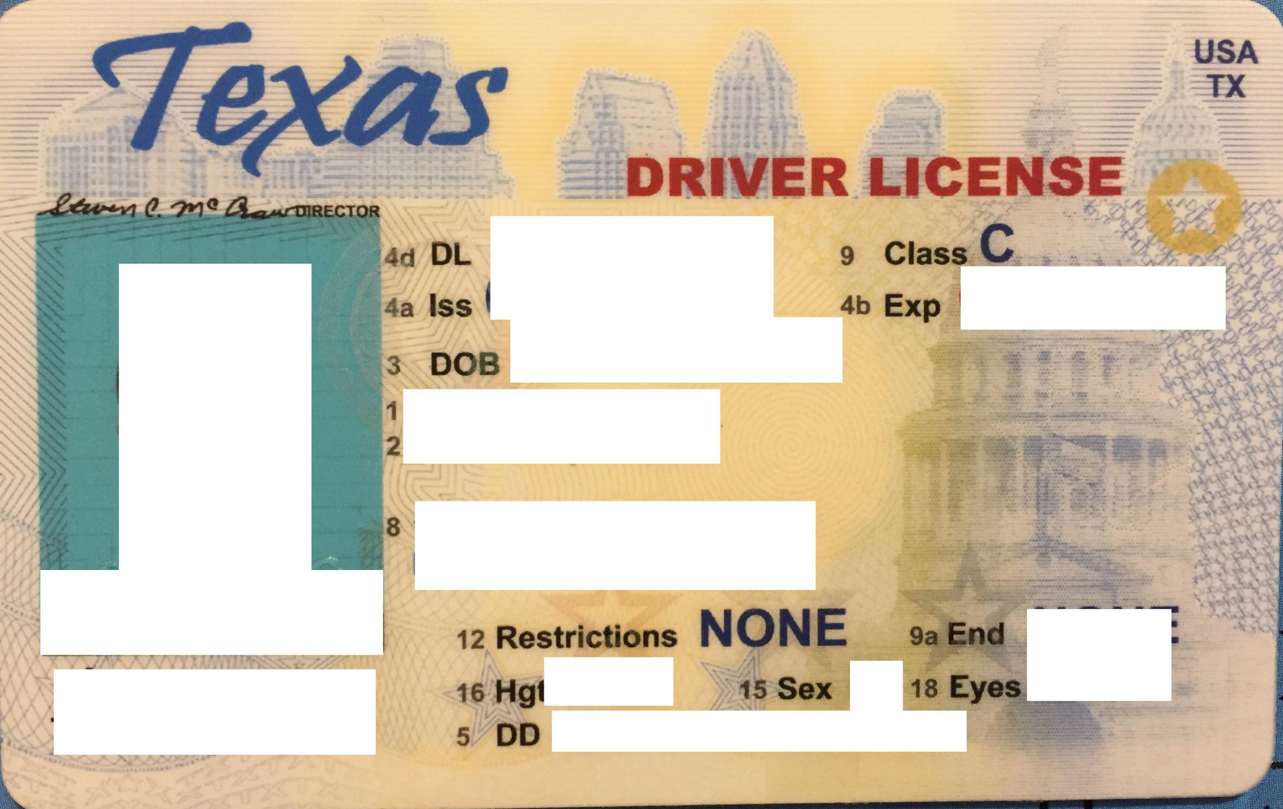 Texas Scannable fake id