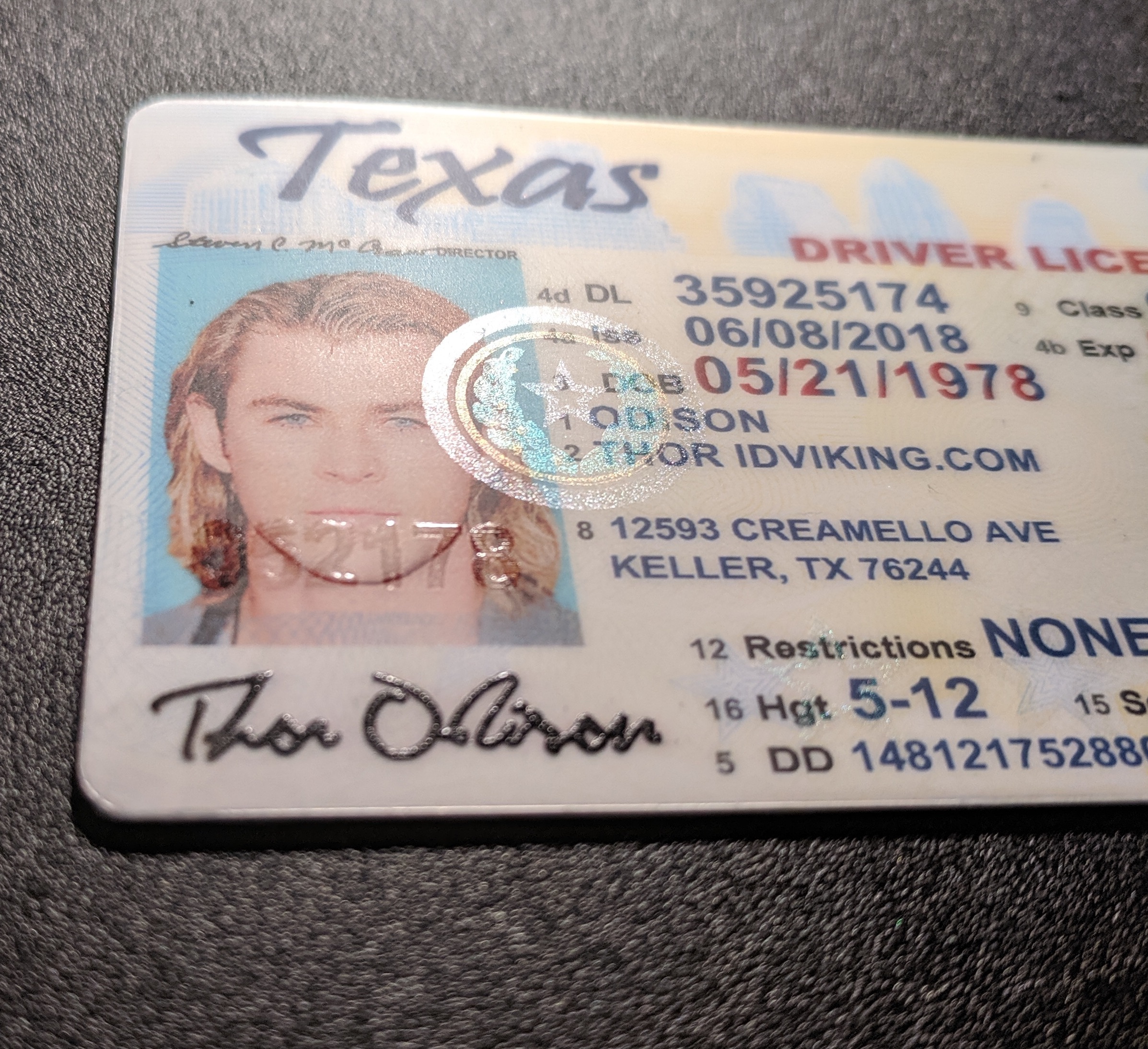 Texas Scannable fake id